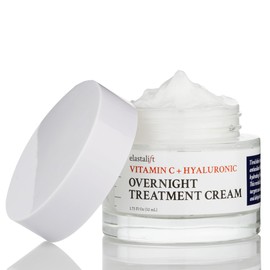 Elastalift Hyaluronic Acid Moisturizer + Vitamin C Face Cream | Anti Aging Cream Hydrating + Plumping Face Lotion For Women, Men, Dry Skin, Wrinkles, & Fine Lines | Facial Skin Care Products, 2 Fl Oz