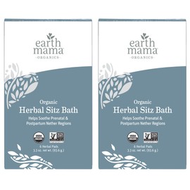 Organic Herbal Sitz Bath by Earth Mama | Soothing Soak for Pregnancy and Postpartum Care, 6-Count (2-Pack)