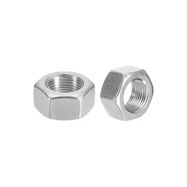 METALLIXITY Hex Nuts (M14x2mm) 10Pcs, 304 Stainless Steel Metric Coarse Thread Hexagon Nut Hardware - for DIY Home Repair Machinery, Silver