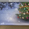 ABAKUHAUS Christmas Place Mats, Elf Noel Theme Winter Washable Fabric