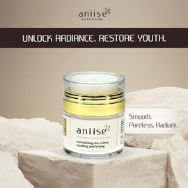 Aniise- Crema Normalizante de Zinc | 1 Oz | Antienvejecimiento, Reparadora y Reafirmante, Eliminadora de Imperfecciones, Saludable y