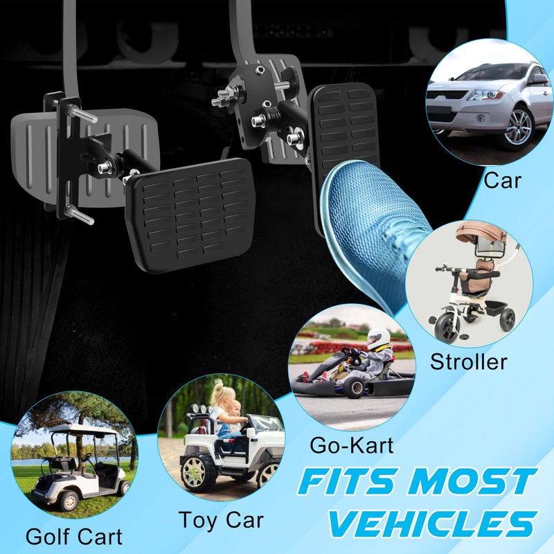 Anglecai Gas and Brake Pedal Extenders for Short Drivers People