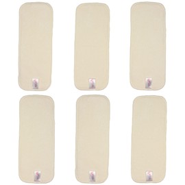 Littles and Bloomz BB6 Windeleinlage, Bambus, wiederverwendbar, 6 Stück