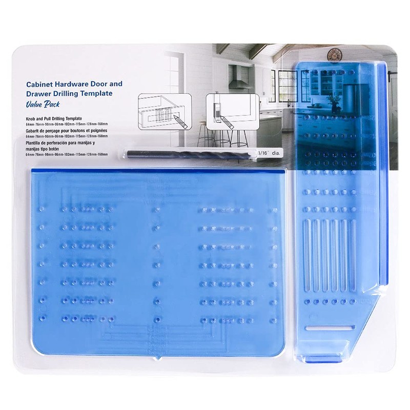LONTAN Cabinet Handles Template Cupboard Handle Drill Mounting Template -