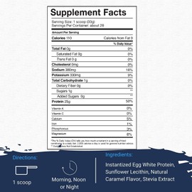 Gaspari Nutrition Proven Egg, 100% Egg White Protein, 25g Protein, Keto Friendly, Dairy Free, Lactose Free, Soy Free (2 lbs, Salted Caramel)