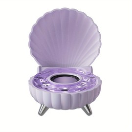 Creative New Shell Portable Speaker, Color Light Mode, Treble Stereo, Suitable for Party, Home and Outdoor - Color: Polyurethane