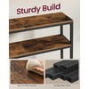 VASAGLE Console Table, 2-Tier Narrow Sofa Table with 2 Shelves,