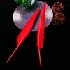 Red Long Feathers 10-12 inch,30PCS Natural Goose Feather,Bulk Left and