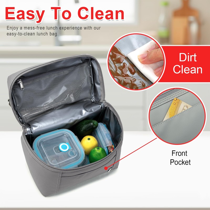 NOL Natural Organic Lifestyle Insulated Lunch Bags for Women Cooler