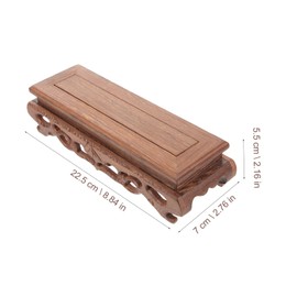 Ciieeo Wooden Plant Display Stand Premium Wood Riser for Potted Plants Decorative Holder for Home Balcony and Living Room and Aesthetic Decor for Gardening and Interior Decoration