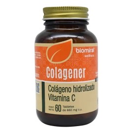 Colagener Colágeno Hidrolizado  Vitamina C 60 Tabletas                                                                                                