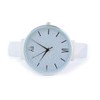 Silver Round Face Glittered Dial Fashion Women's Bangle Cuff Watch