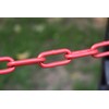 Barrier Chain Red White Metal 2 Metres – Steel Links