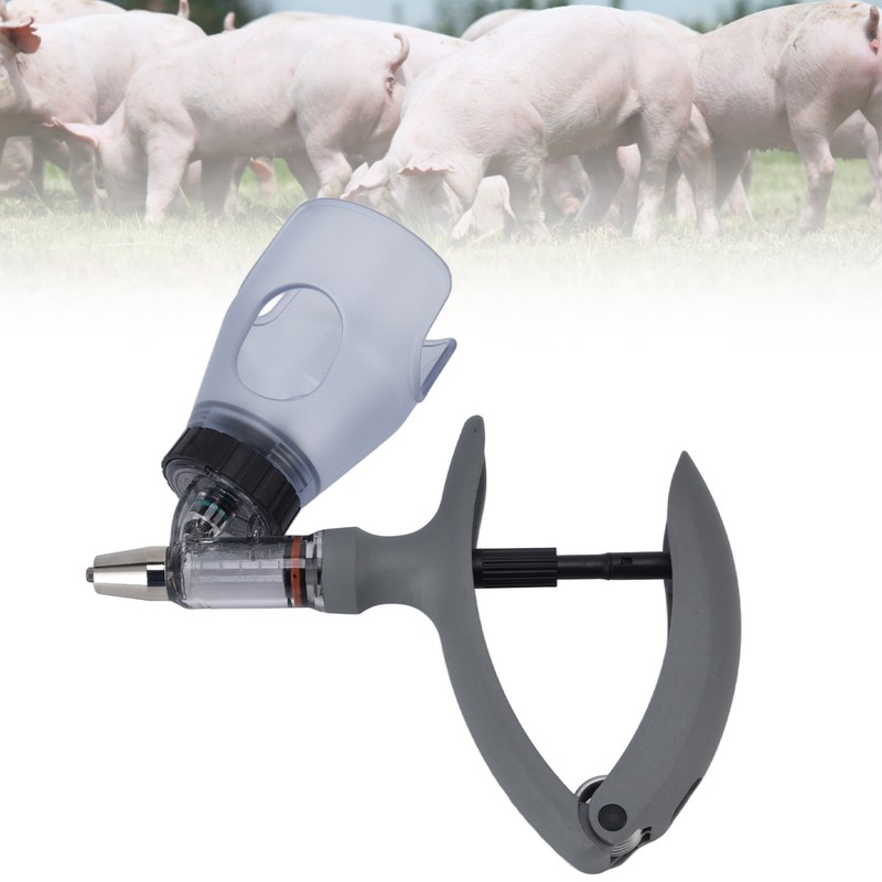 5ml Animal Injector Adjustable and Continuous Animal Syringe Injector for