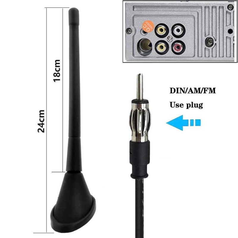RedYutou - Antena universal estéreo para coche AM FM Radio