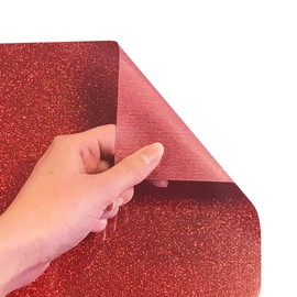 Siser Glitter HTV 12"x3ft Roll (Red) Iron on Heat Transfer Vinyl
