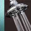 AquaDance High Pressure 6-Setting, Large 5-Inch Shower Head with Full