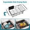 JASIWAY Dish Drying Rack in Sink, Over The Sink Colander