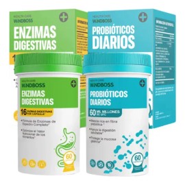 Kit Digestivo Completo Probióticos + Enzimas | 120 Cápsulas
