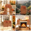 2PCS 344-Blooms Artificial Fall Flowers,UV Resistant No Fade Silk Fake