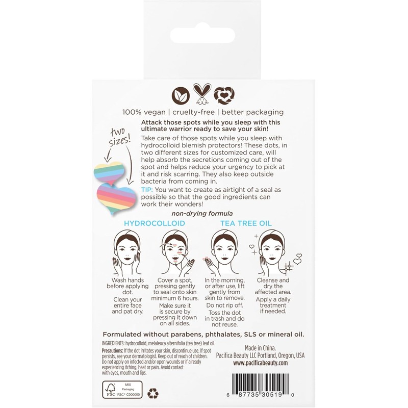 Pacifica Pore Warrior Overnight Rescue Spot Dots Women 30 Pc
