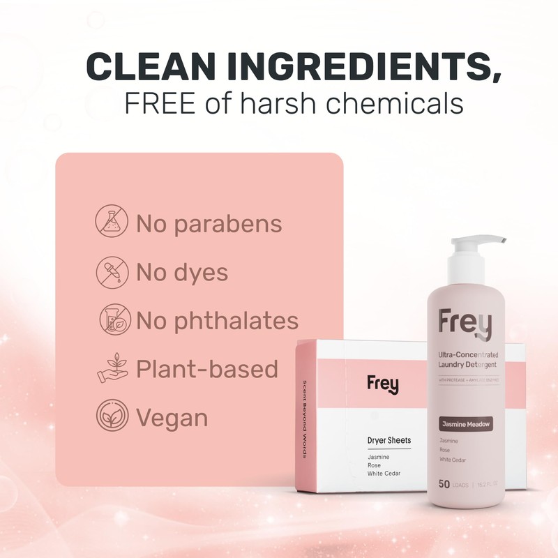 FREY Classic Laundry Bundle – Concentrated Liquid Detergent (Up to