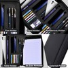 Premium Vegan Leather Padfolio 8.5"x11" Zipper Business Organizer for Legal