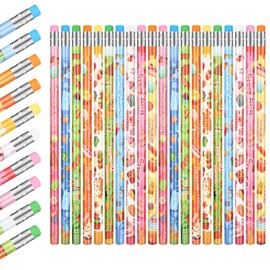 20 Pack Birthday Pencils for Students Bulk, Happy Birthday Pencils for Kids with Erasers, Birthday Party Favors Supplies Goodie Bags Filler School Favors