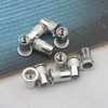 Pxyelec 100pcs M8 Flat Head Aluminium Rivet Nut Blind Insert