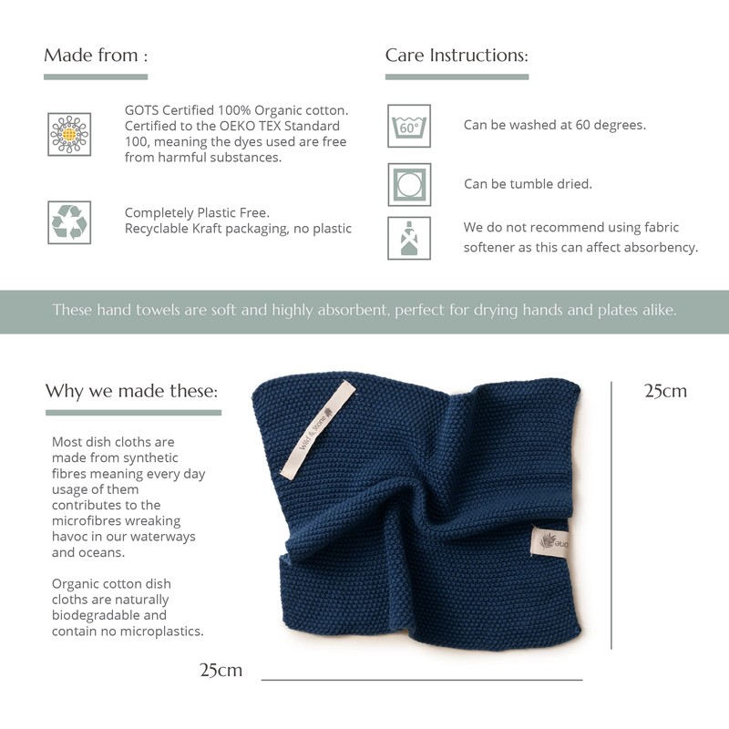 Wild & Stone | Organic Cotton Dish Cloth | Eco-Friendly