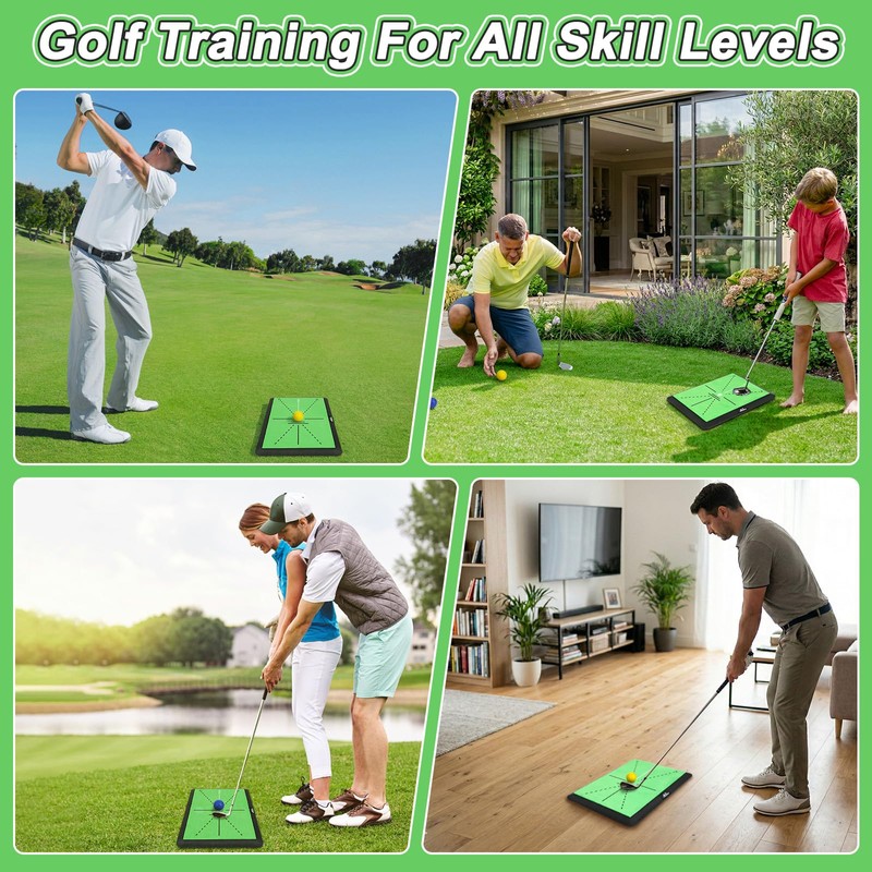 MoKo Golf Hitting Mat, 16 x 12 in Golf Practice