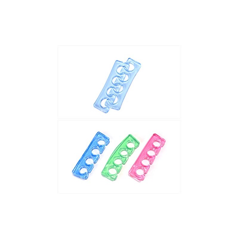 KADS 2pcs/pair Silicone Toe Separator Nail Art Manicure Finger Feet