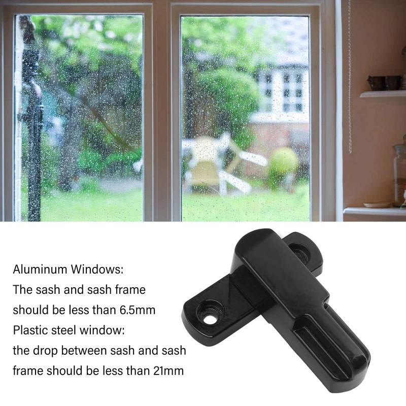 Sash Blocker Window Jammer Aluminum Alloy T Type Door Window