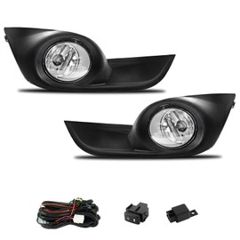 Shocklight Fog Lights Assembly Replacement For 2013 2014 2015 Nissan Altima Fog Light Replacement with 12V 55W H11 Bulbs Wiring Harness and Switch