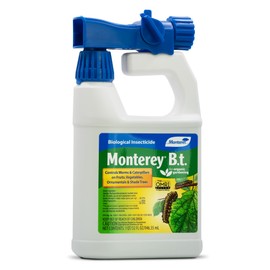 Monterey BT - Ready to Spray Bacillus Thuringiensis for Organic Worm and Caterpillar Control - 31oz