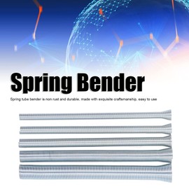 Spring Pipe Bender Kit, Super Elastic Steel Spring Pipe for Thin Wall Copper Aluminum Steel Pipes, 5/8", 1/2", 3/8", 5/16", 1/4"