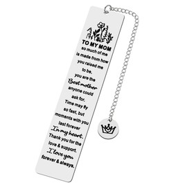 Mothers Day Gifts for Mom Birthday Gifts from Daughter Son Mother Mama Gift for Mom Gifts for Mommy to My Mom Bookmark Engraved Book Lovers Gifts Ideas