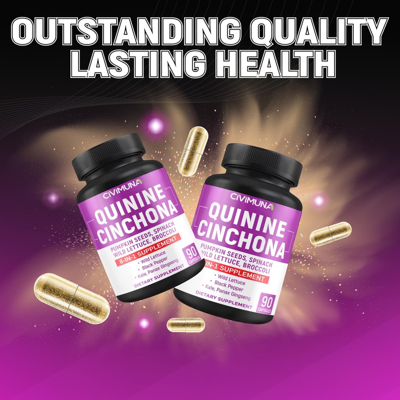 CIVIMUNA Quinine Cinchona Bark Capsules with Quinine Cinchona Bark, Pumpkin