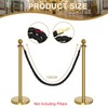Aweisile Barrier Cord Black Barrier Rope with Hook Barrier Tape