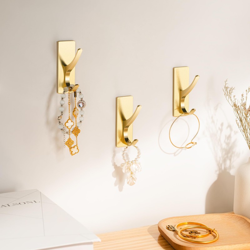 pickpiff Self Adhesive Wall Hooks for Hanging: Extra Sticky 10