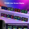 LATEC Digital Alarm Clock with 7 Modes RGB Night Light,