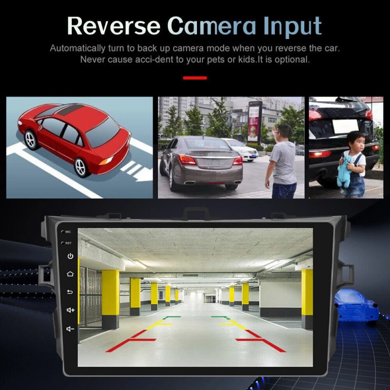 Unbranded For Toyota Corolla 2009-2013 Car Stereo Radio Apple Carplay