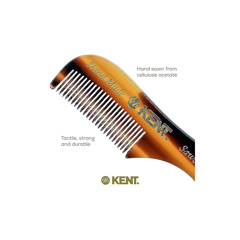 Kent The Hand Made Comb for Beard and Moustache, Sawcut