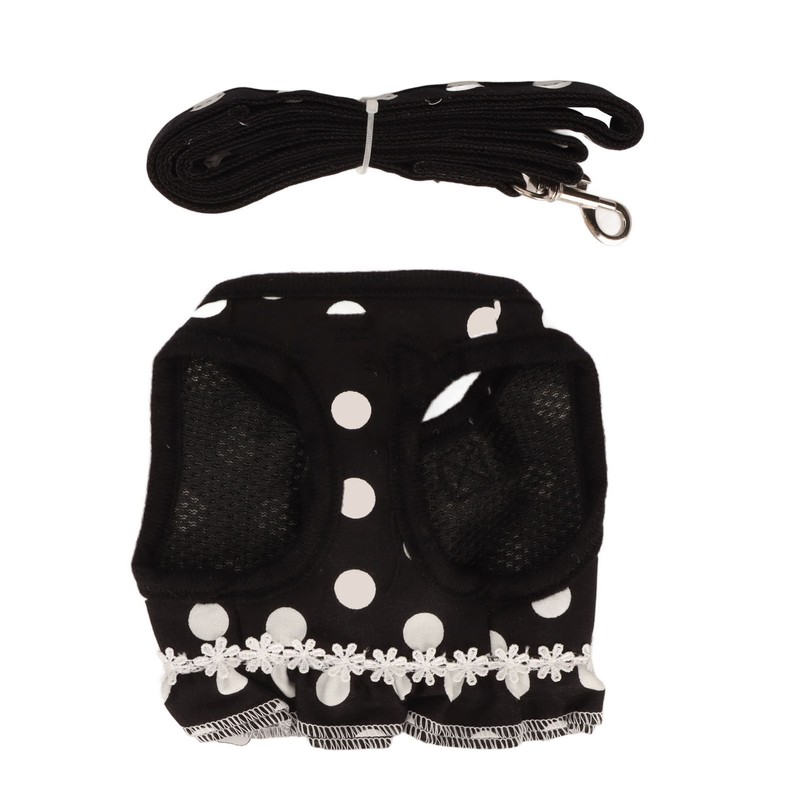 Dog Harness Leash Cute Stylish Polka Dot Pet Vest Traction