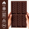 Vyooxcy 2 Pack Chocolate Bar Mold Silicone 10"x6.7", Deep Candy