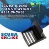 Scuba Choice Scuba Diving Plastic Weight Belt Buckle, Black