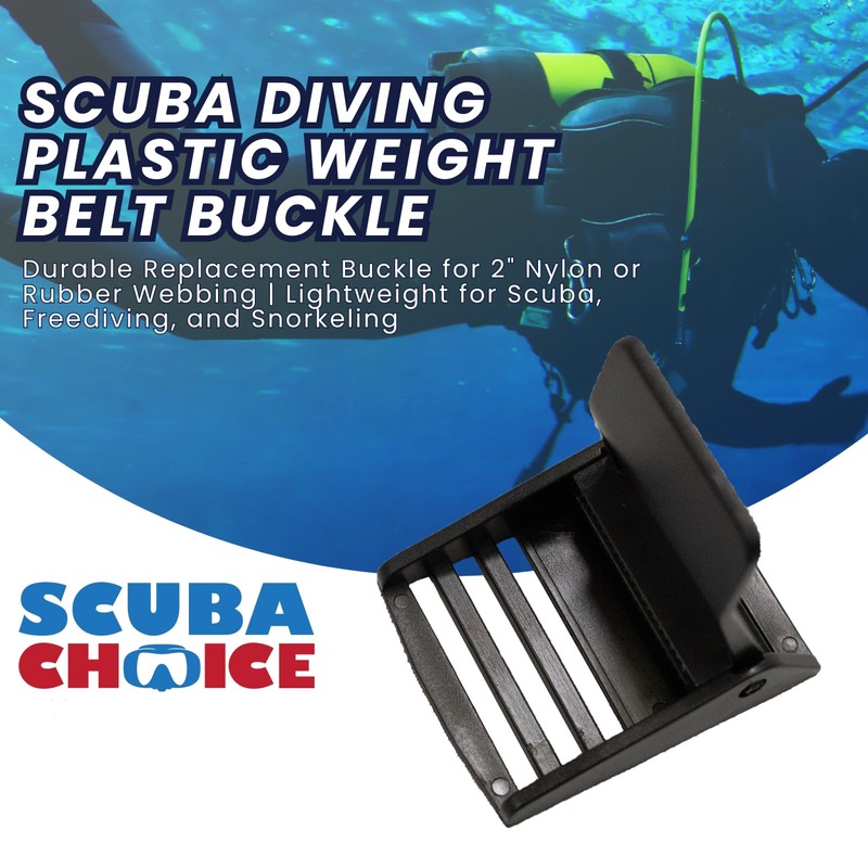 Scuba Choice Scuba Diving Plastic Weight Belt Buckle, Black