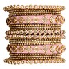Aheli Matching Floral Kundan Silk Thread Chuda Chura Bangle Set