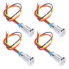 4 Sets PreWired Round LEDs Waterproof 2Color Signal Light Common