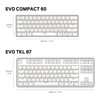 BASEKAMP EVO Compact 61 Mechanical Gaming Keyboard - Rainbow Lighting